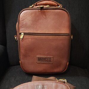 Duluth Trading Lifetime Brown Leather Travel Crossbody  Bag